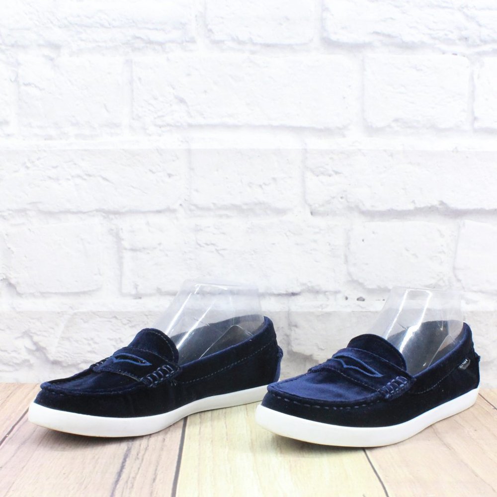 Cole Haan Nantucket Blue Velvet Slip-on Driving Loafers Flat Shoes Size 6.5 B - Picture 2 of 9